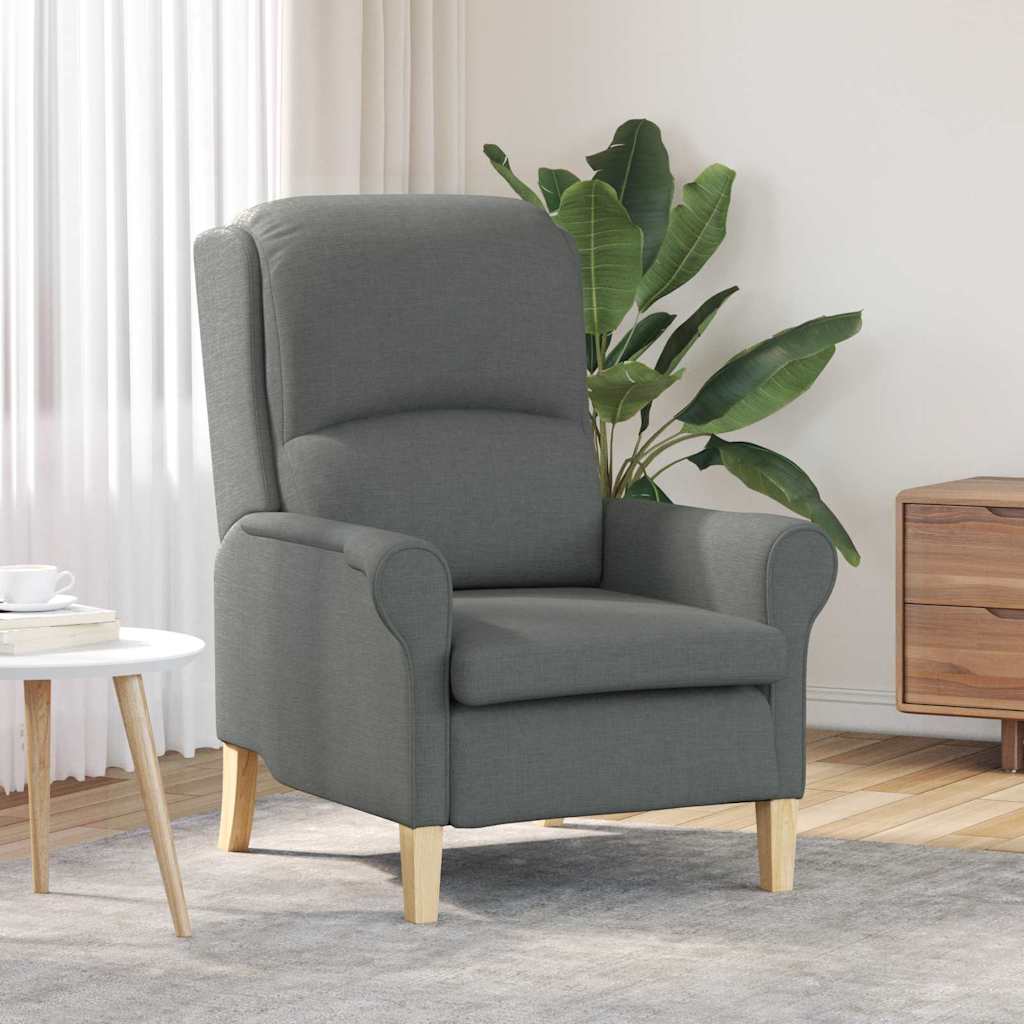 poltrona Grigio scuro 76 x 94 x 102 cm Tessuto