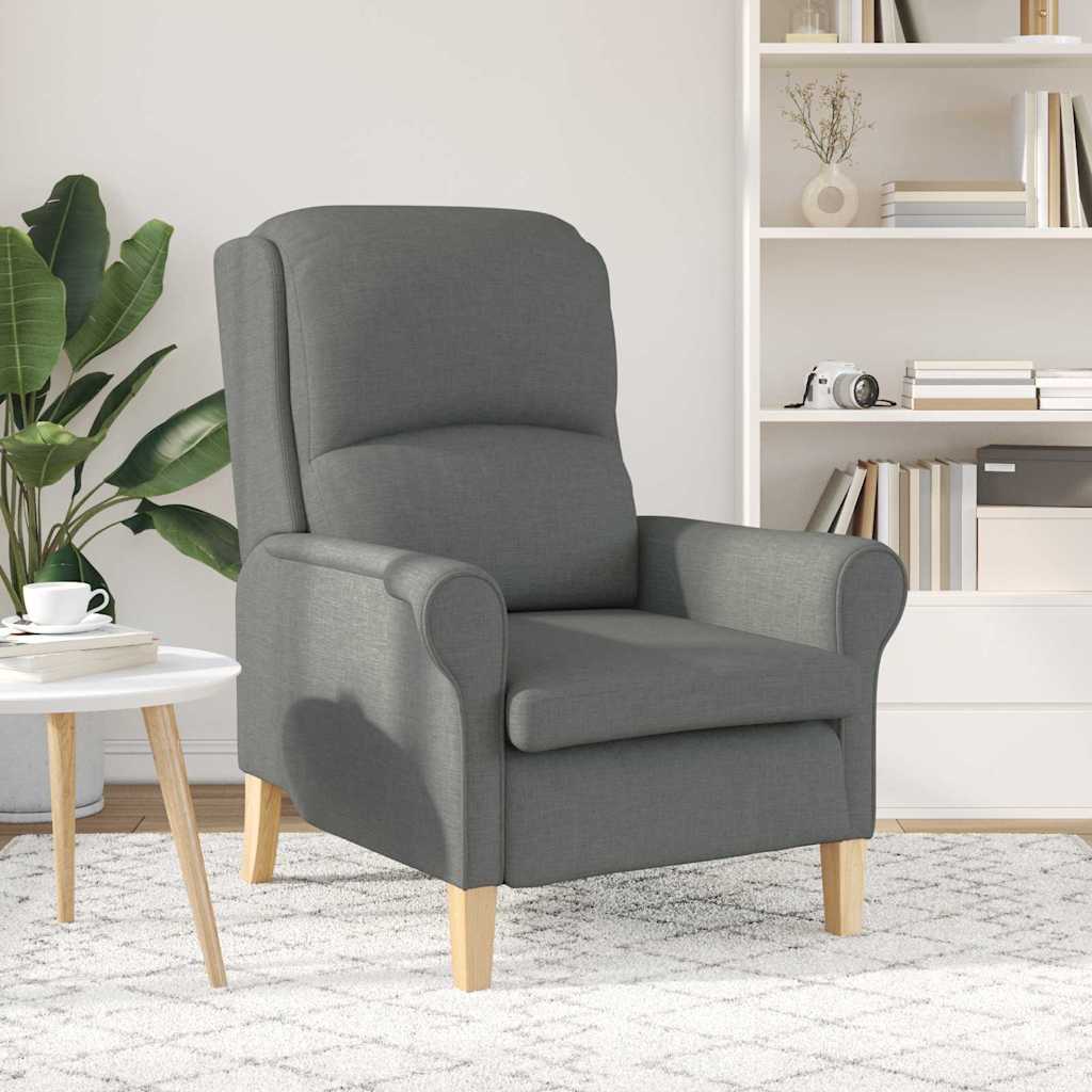 poltrona Grigio scuro 76 x 94 x 102 cm Tessuto