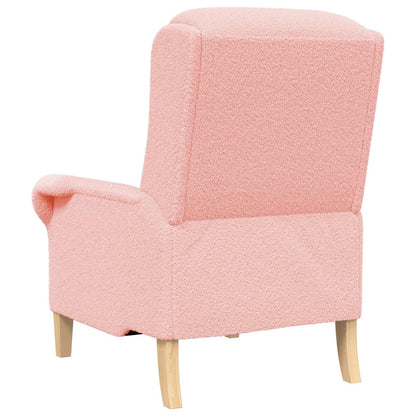 poltrona Rosa 76 x 94 x 102 cm Tessuto Sherpa morbido