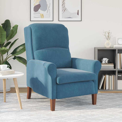 poltrona Blu 76 x 94 x 102 cm Velluto