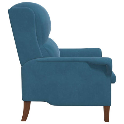 poltrona Blu 76 x 94 x 102 cm Velluto