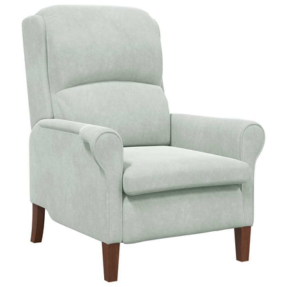 poltrona Grigio chiaro 76 x 94 x 102 cm Velluto
