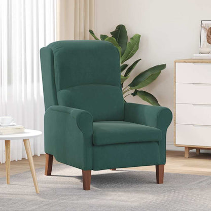 poltrona Verde scuro 76 x 94 x 102 cm Velluto