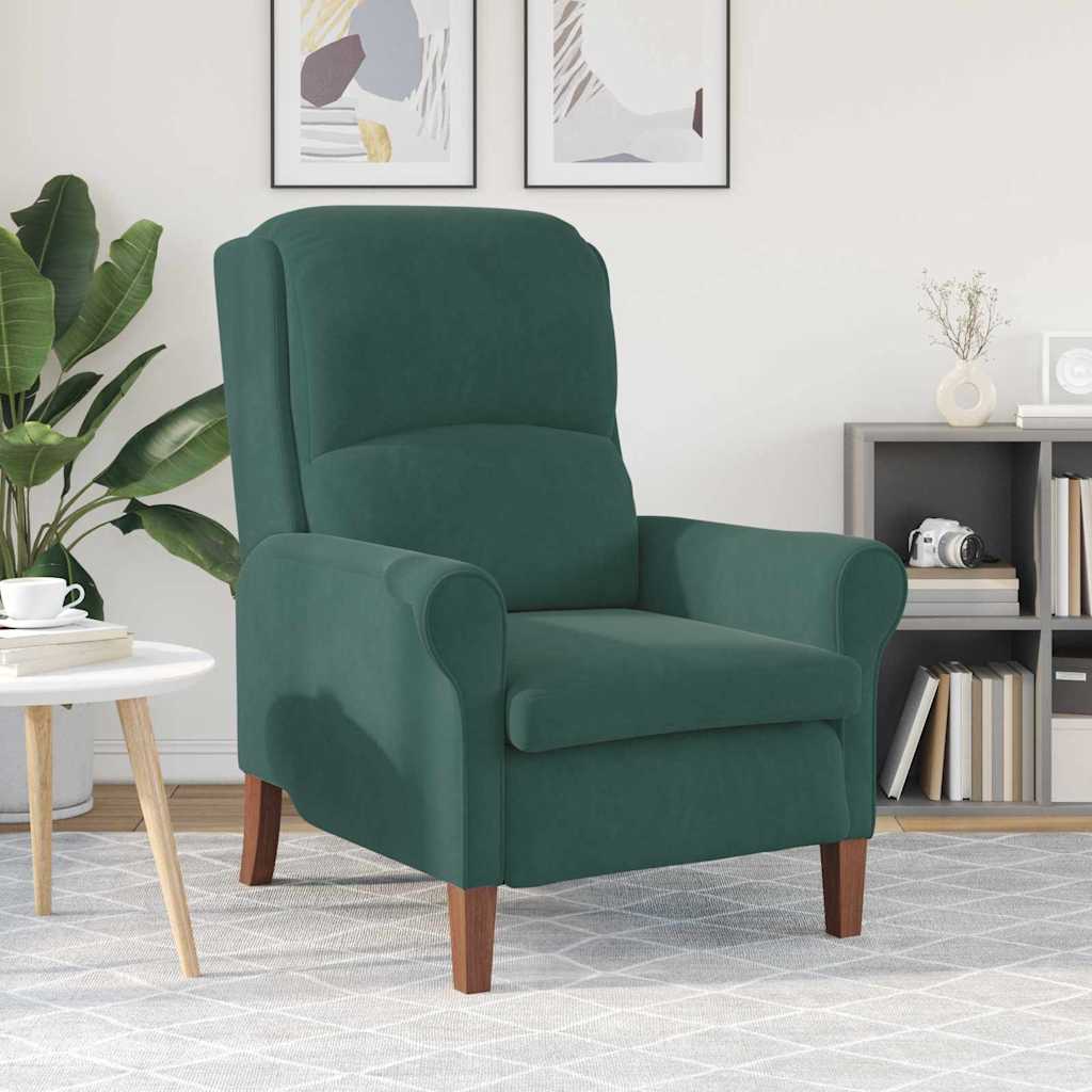 poltrona Verde scuro 76 x 94 x 102 cm Velluto