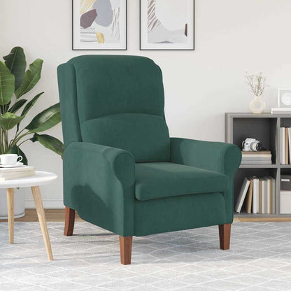 poltrona Verde scuro 76 x 94 x 102 cm Velluto