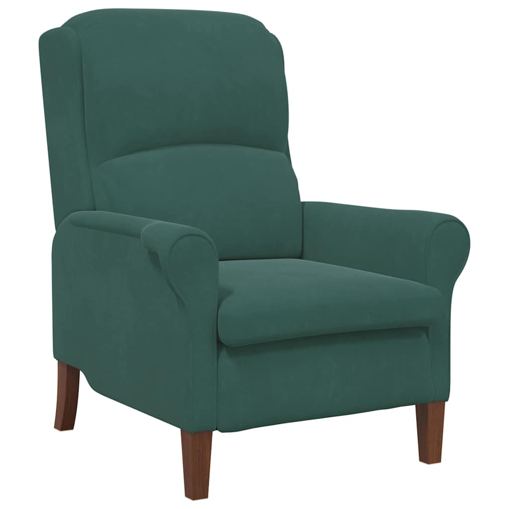 poltrona Verde scuro 76 x 94 x 102 cm Velluto