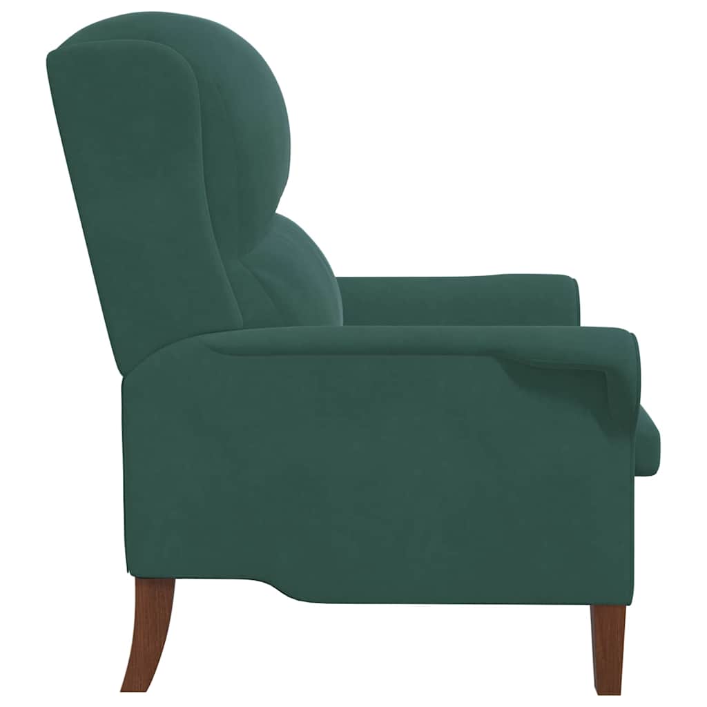 poltrona Verde scuro 76 x 94 x 102 cm Velluto
