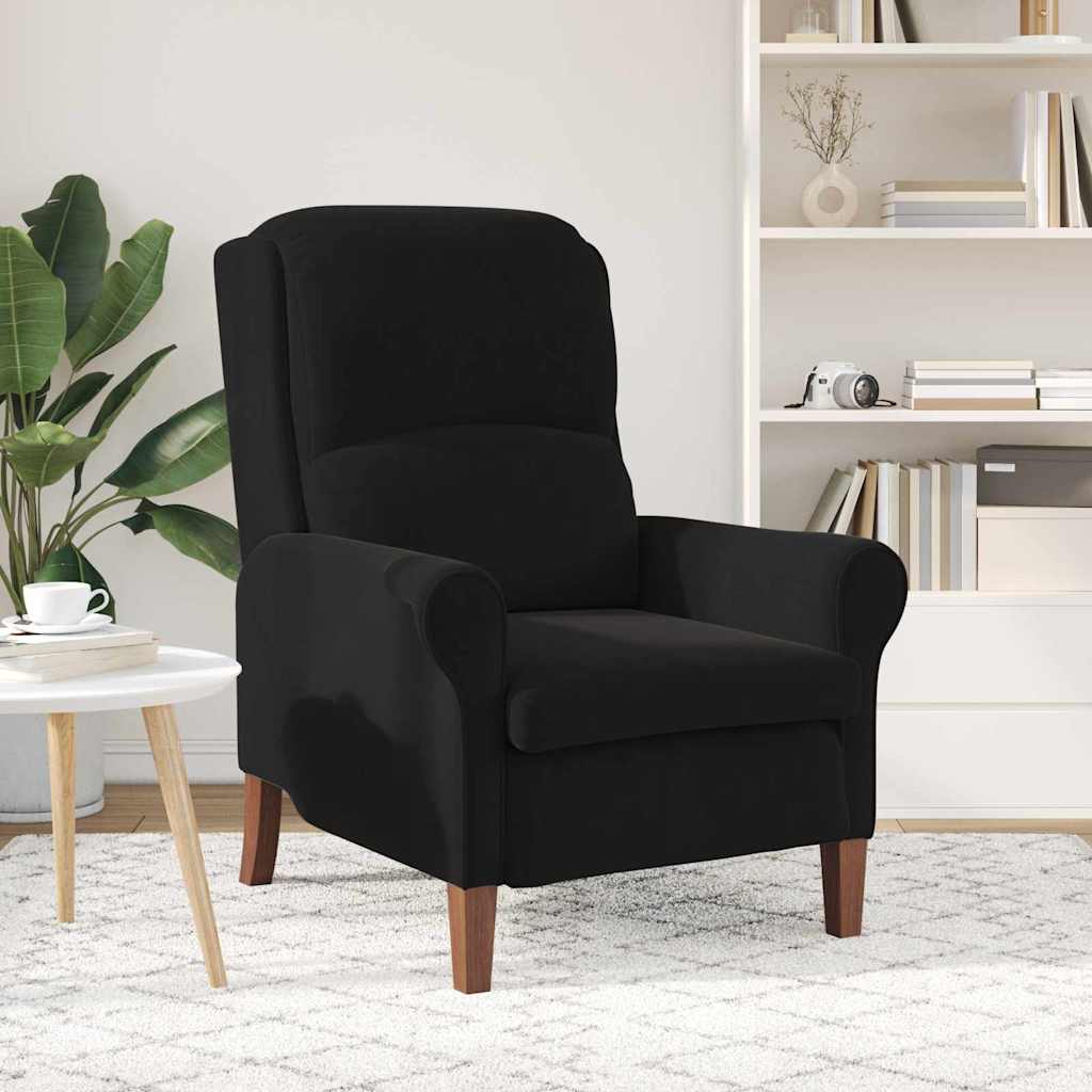 poltrona Nero 76 x 94 x 102 cm Velluto