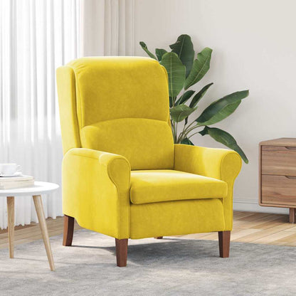 poltrona Giallo 76 x 94 x 102 cm Velluto