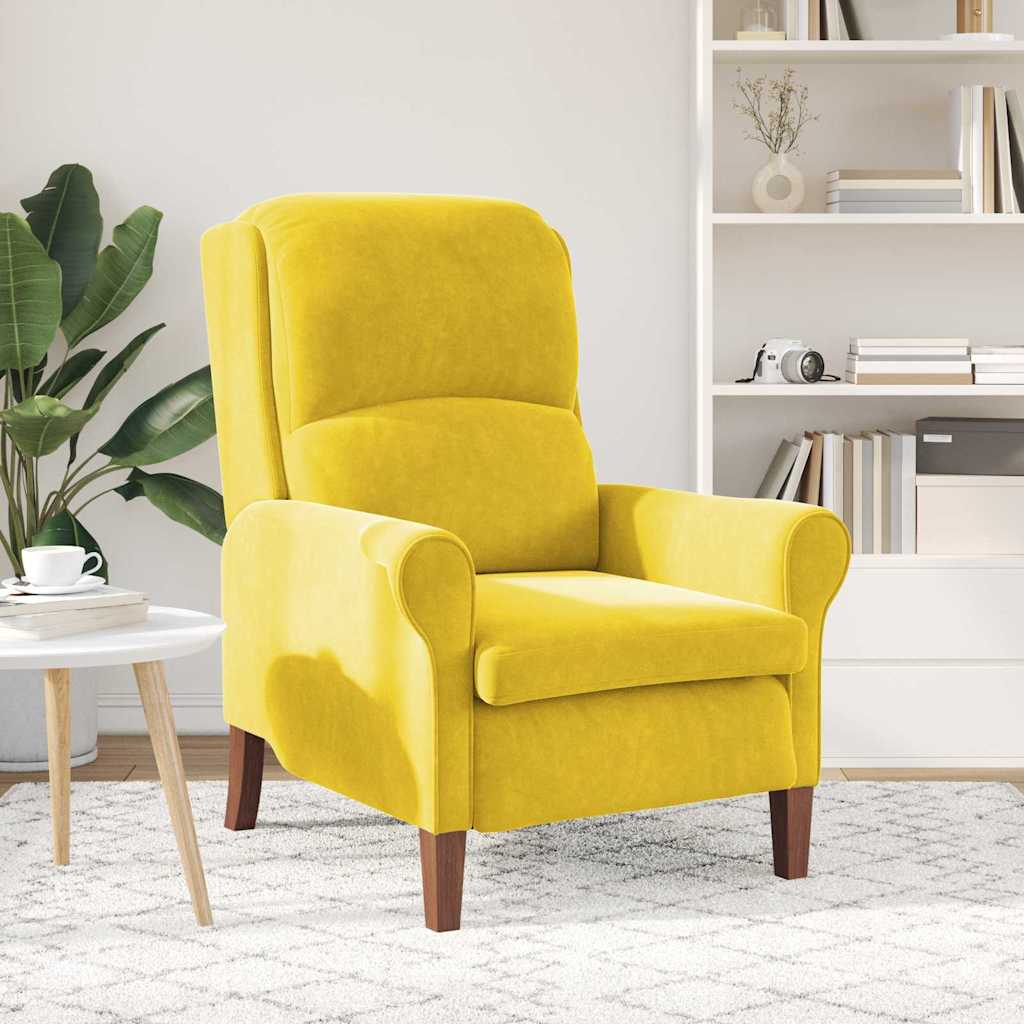 poltrona Giallo 76 x 94 x 102 cm Velluto