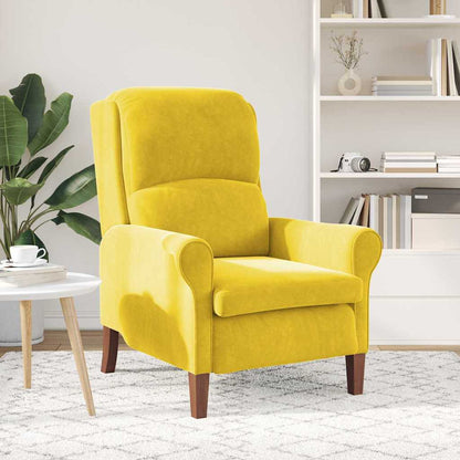 poltrona Giallo 76 x 94 x 102 cm Velluto