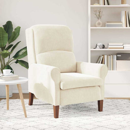 poltrona Crema 76 x 94 x 102 cm Velluto