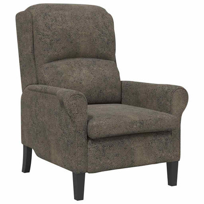 poltrona Grigio scuro 76 x 94 x 102 cm Pelle Sintetica
