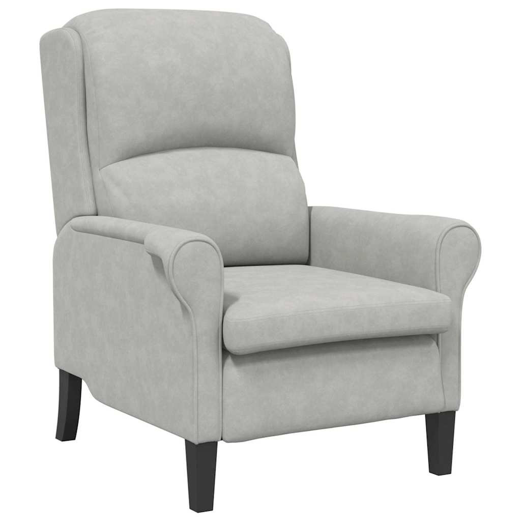 poltrona Grigio chiaro 76 x 94 x 102 cm Microfibra