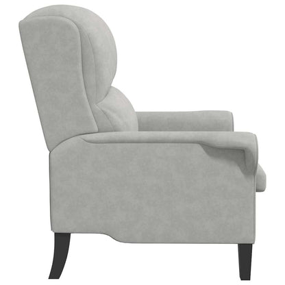 poltrona Grigio chiaro 76 x 94 x 102 cm Microfibra