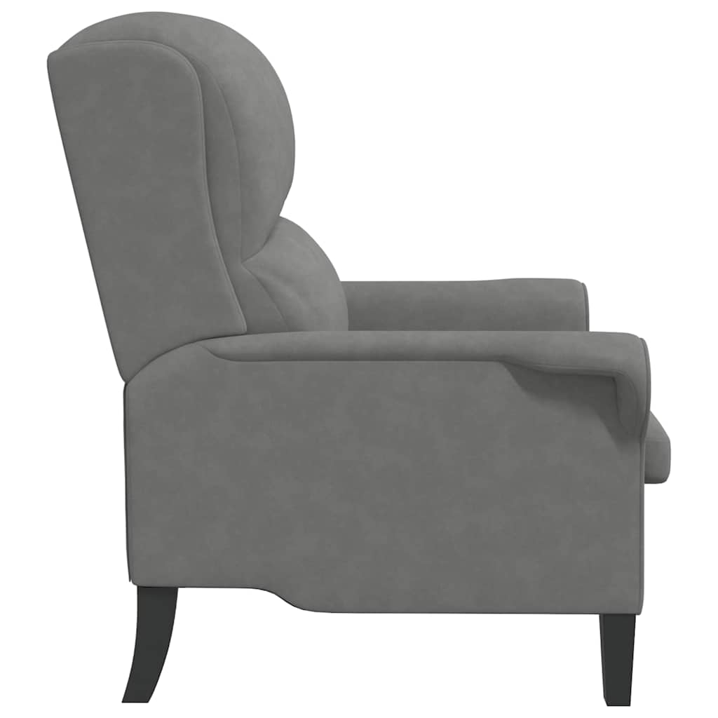 poltrona Grigio scuro 76 x 94 x 102 cm Microfibra