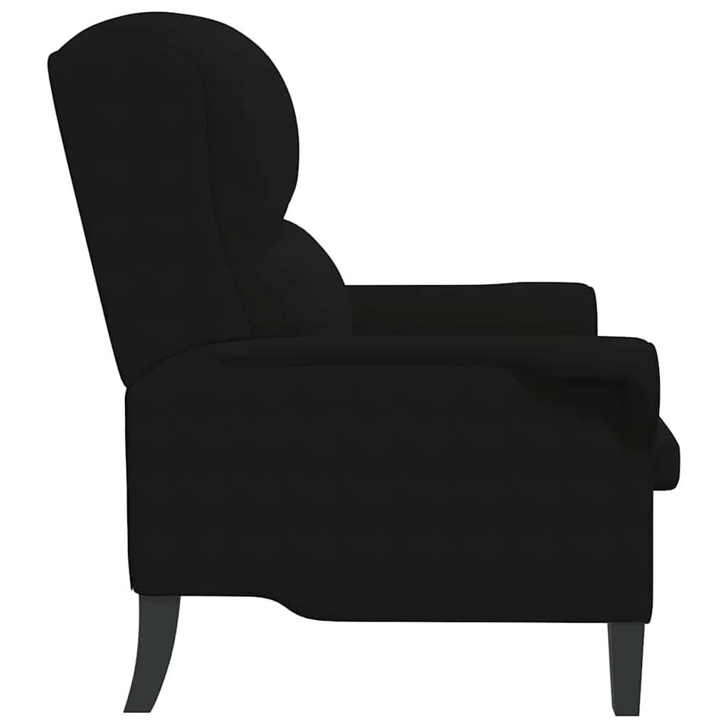 poltrona Nero 76 x 94 x 102 cm Microfibra
