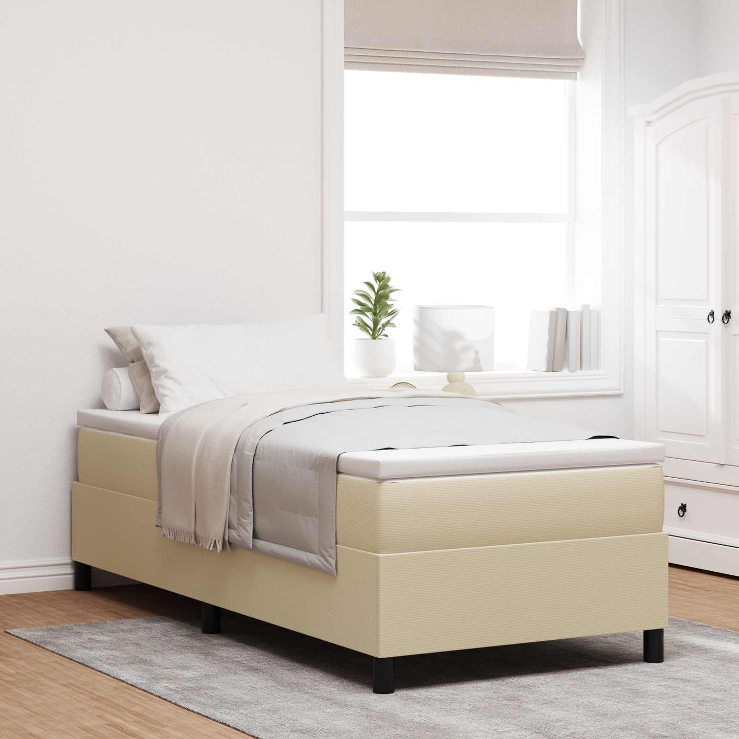 Struttura letto piattaforma Grigio Verde 80 x 200 cm