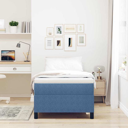Struttura letto piattaforma Blu 90 x 190 cm Tessuto in Cords