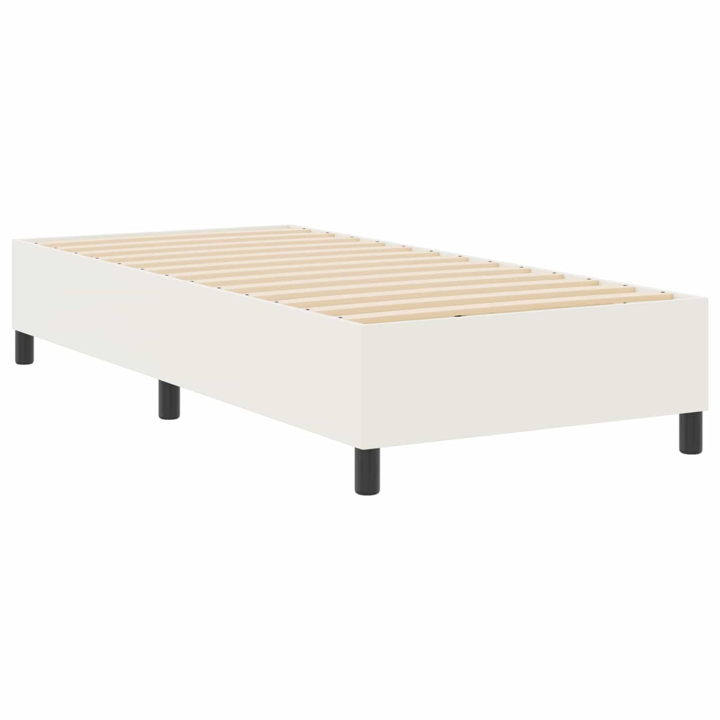 Struttura letto piattaforma Crema 90 x 200 cm Tessuto in Cords