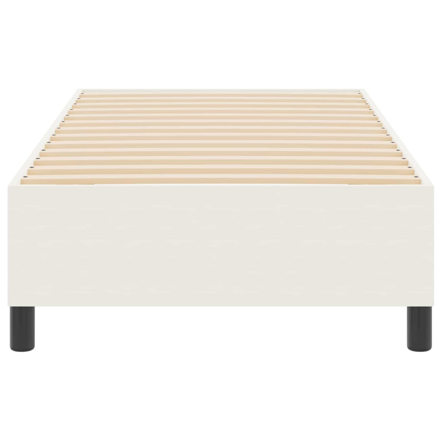 Struttura letto piattaforma Crema 90 x 200 cm Tessuto in Cords