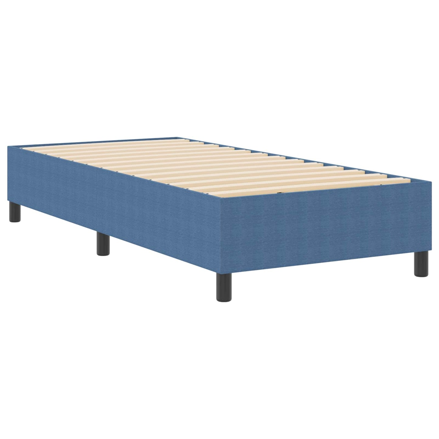 Struttura letto piattaforma Blu 90 x 200 cm Tessuto in Cords