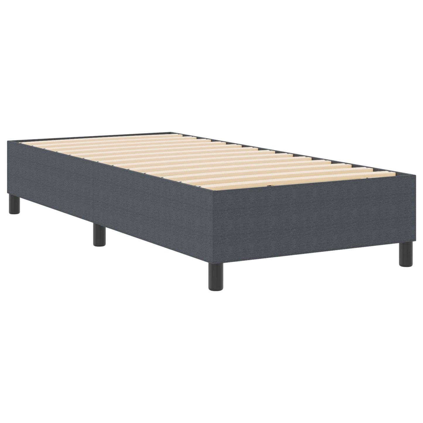 Struttura letto piattaforma Grigio scuro 100 x 200 cm