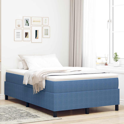 Struttura letto piattaforma Blu 120 x 190 cm Tessuto in Cords