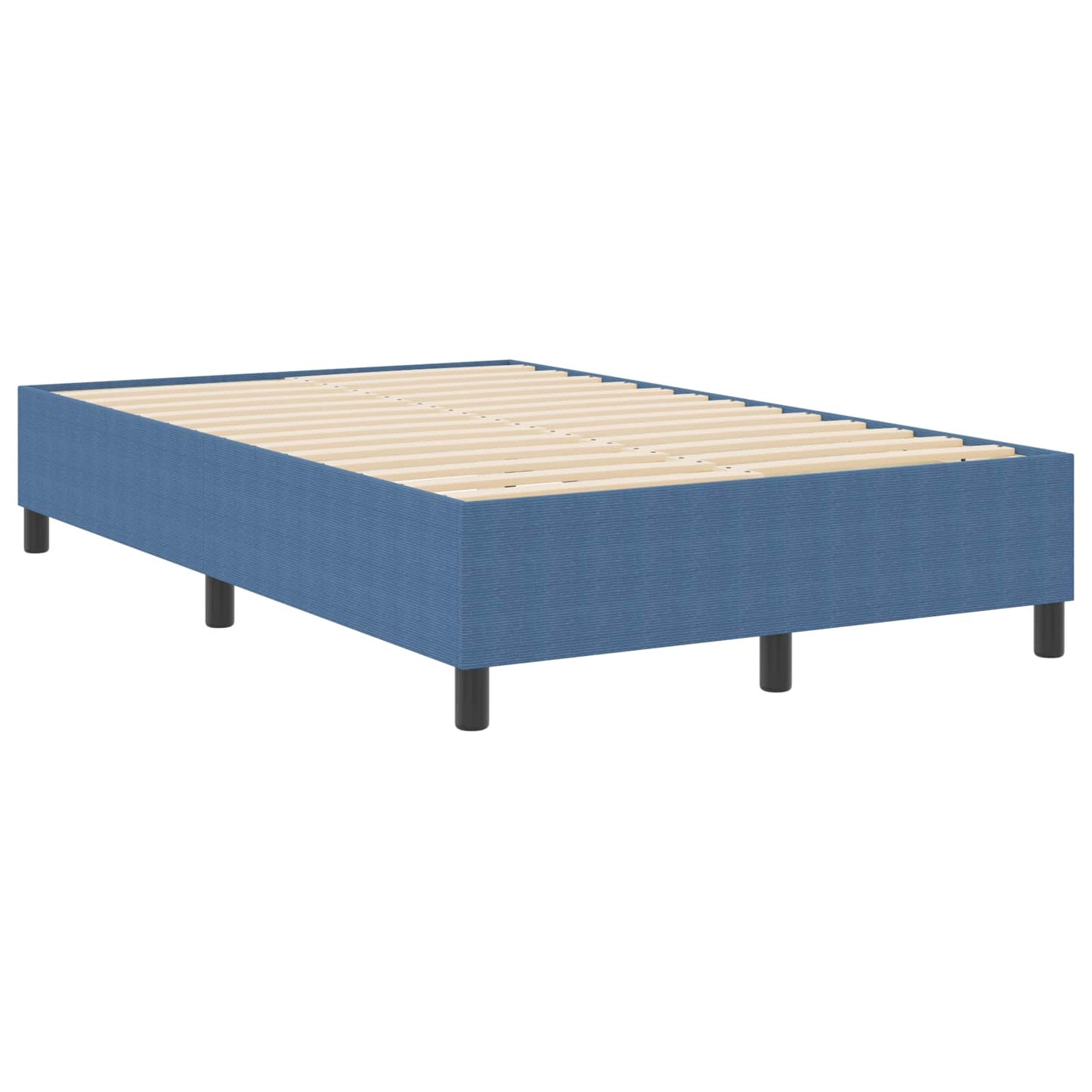 Struttura letto piattaforma Blu 120 x 190 cm Tessuto in Cords