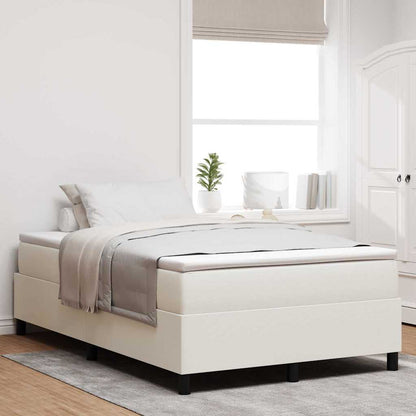 Struttura letto piattaforma Crema 120 x 200 cm Tessuto in Cords