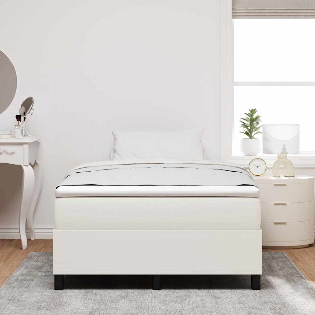 Struttura letto piattaforma Crema 120 x 200 cm Tessuto in Cords