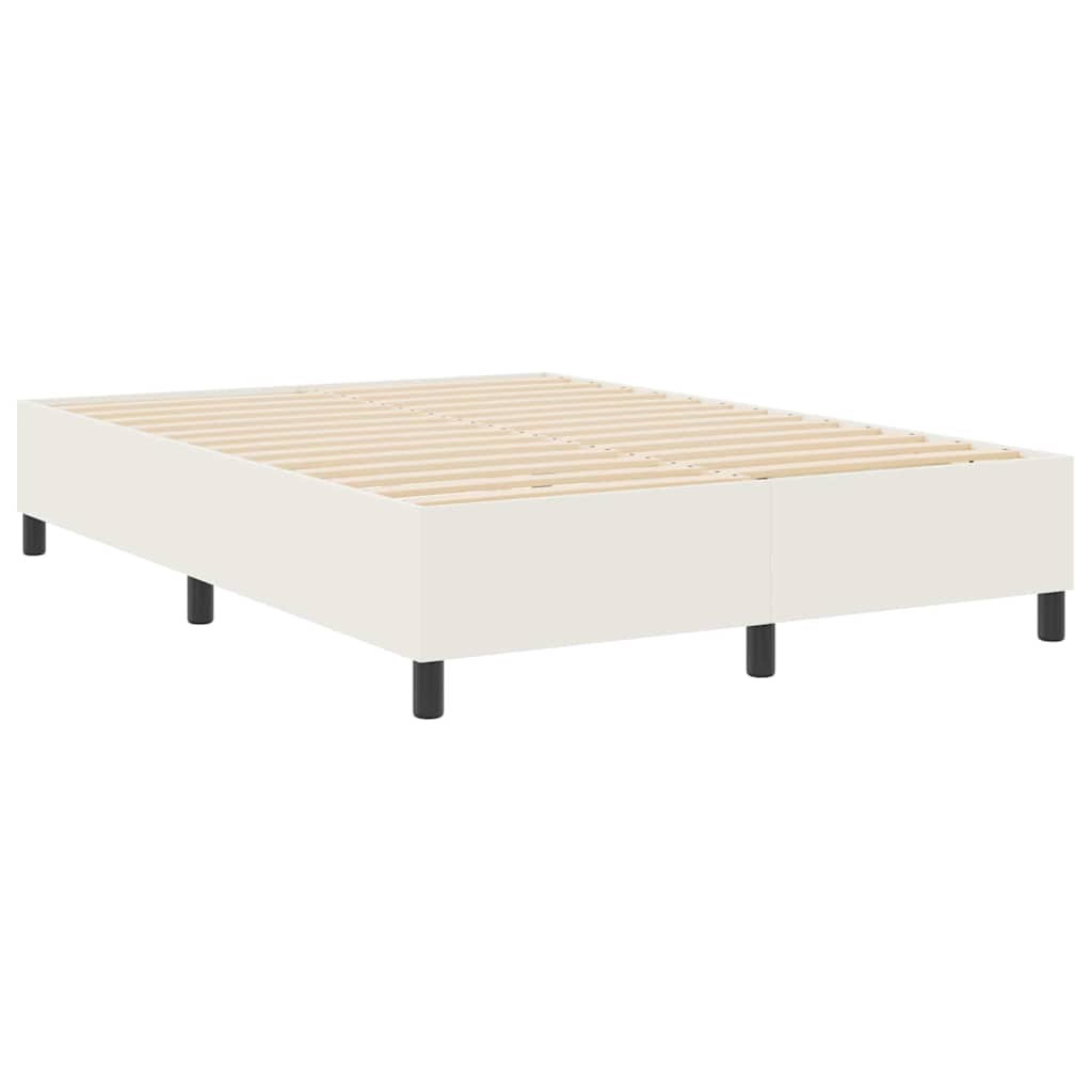 Struttura letto piattaforma Crema 140 x 190 cm Tessuto in Cords