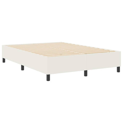 Struttura letto piattaforma Crema 140 x 190 cm Tessuto in Cords
