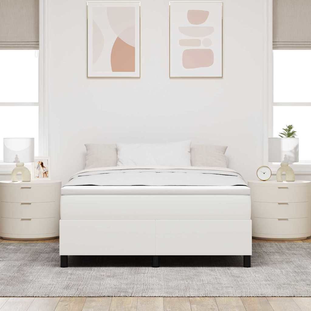 Struttura letto piattaforma Crema 160 x 200 cm Tessuto in Cords
