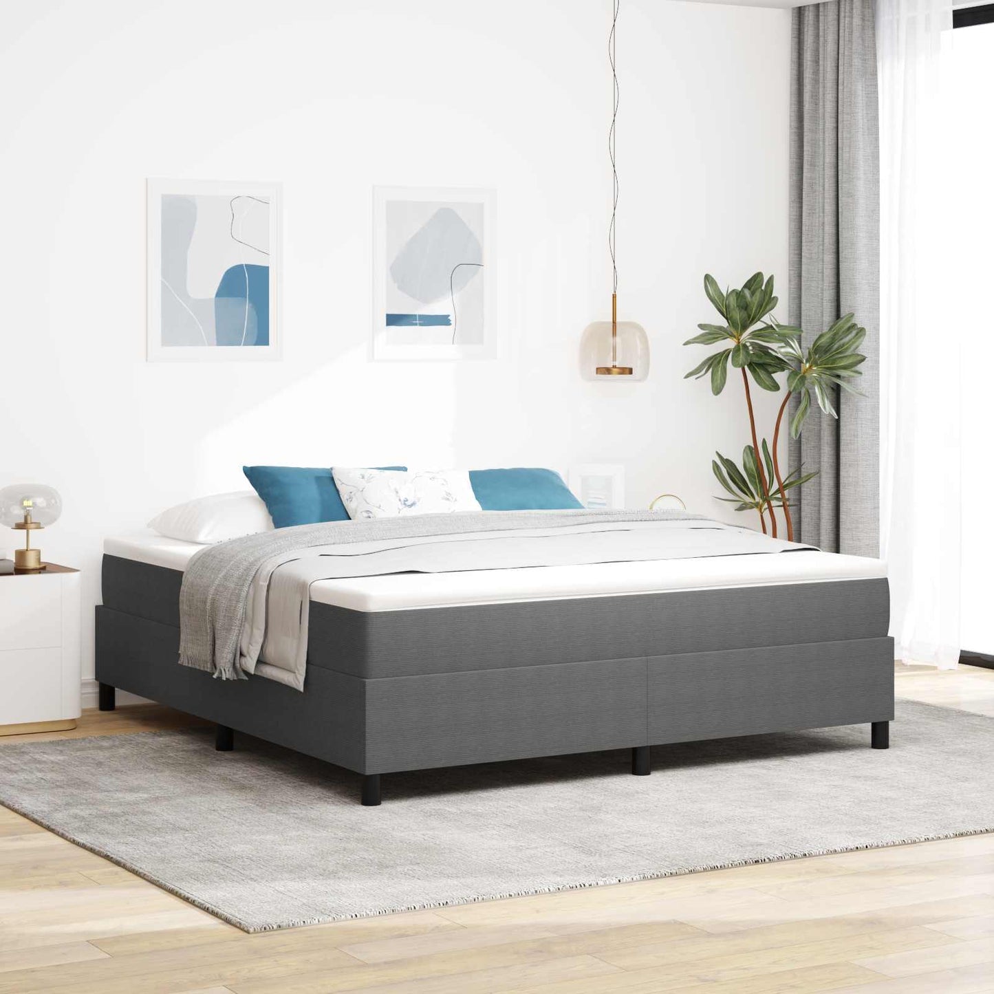 Struttura letto piattaforma Grigio chiaro 180 x 200 cm