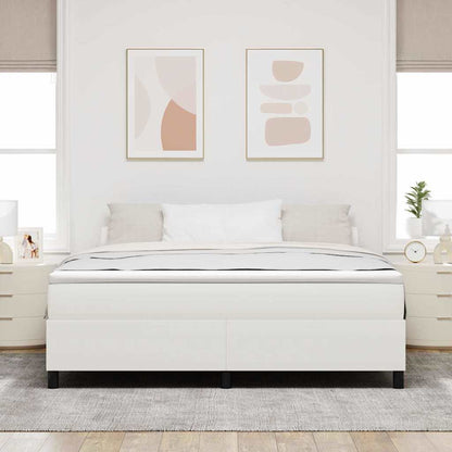 Struttura letto piattaforma Crema 180 x 200 cm Tessuto in Cords