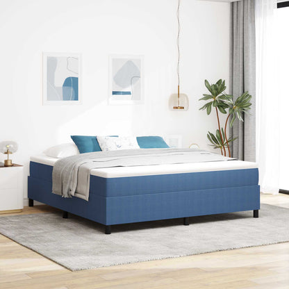 Struttura letto piattaforma Blu 180 x 200 cm Tessuto in Cords