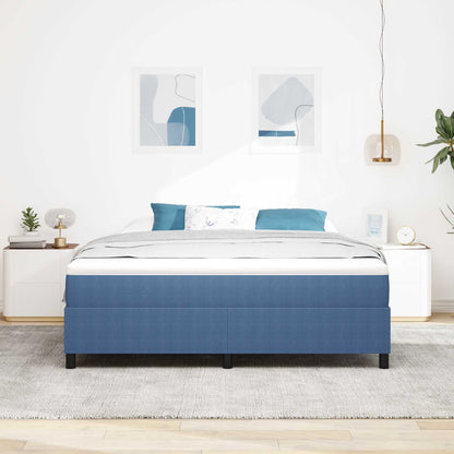 Struttura letto piattaforma Blu 180 x 200 cm Tessuto in Cords