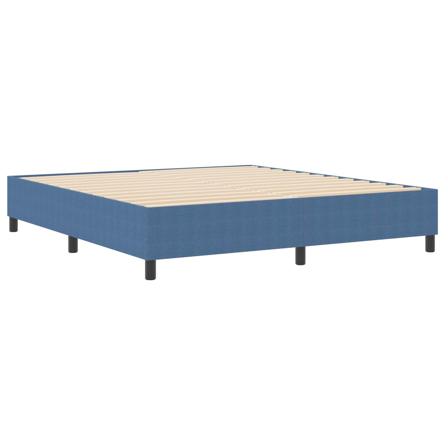 Struttura letto piattaforma Blu 180 x 200 cm Tessuto in Cords