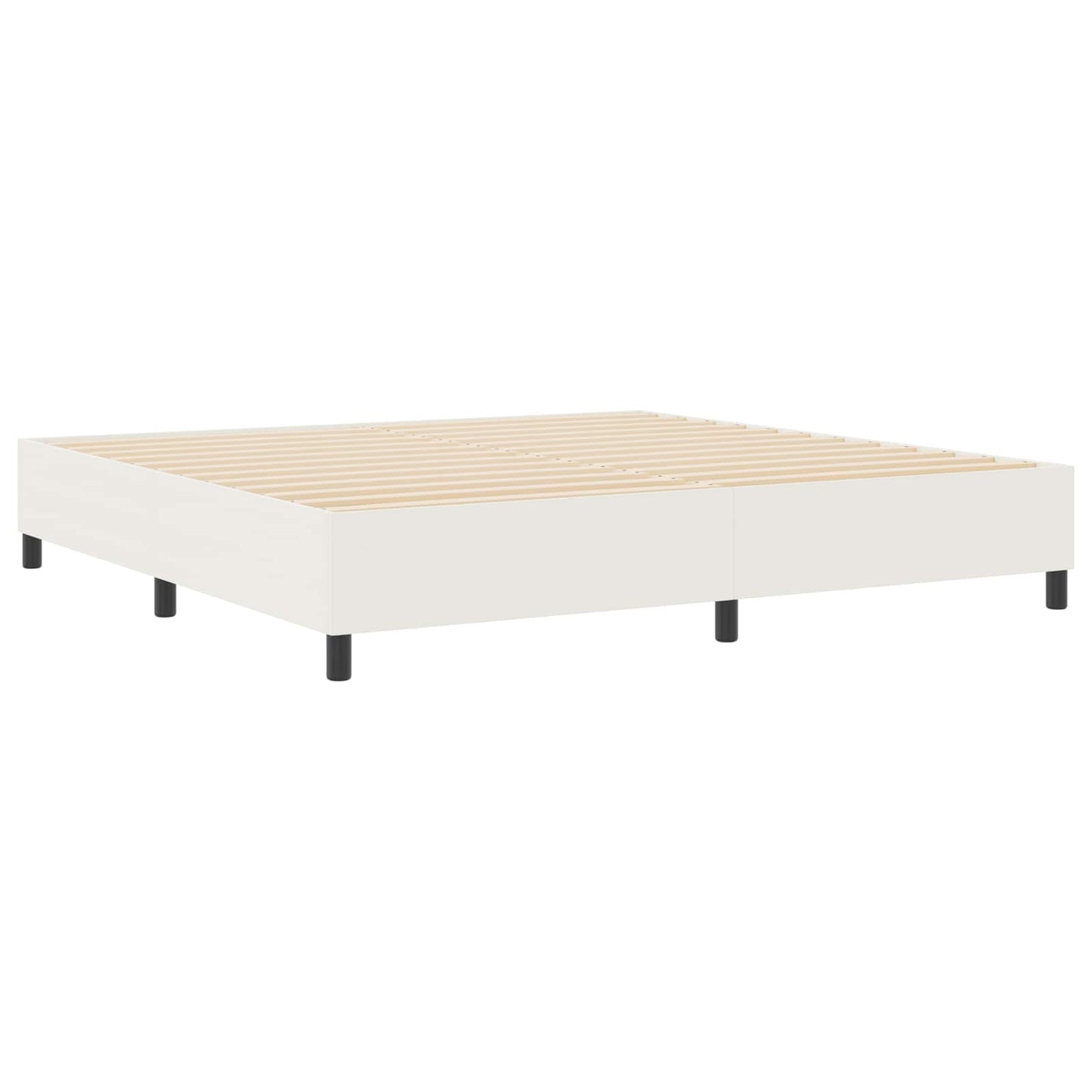 Struttura letto piattaforma Crema 200 x 200 cm Tessuto in Cords