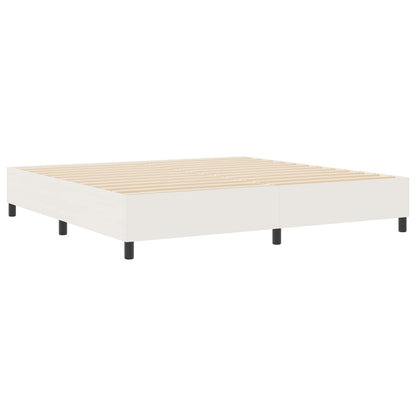 Struttura letto piattaforma Crema 200 x 200 cm Tessuto in Cords