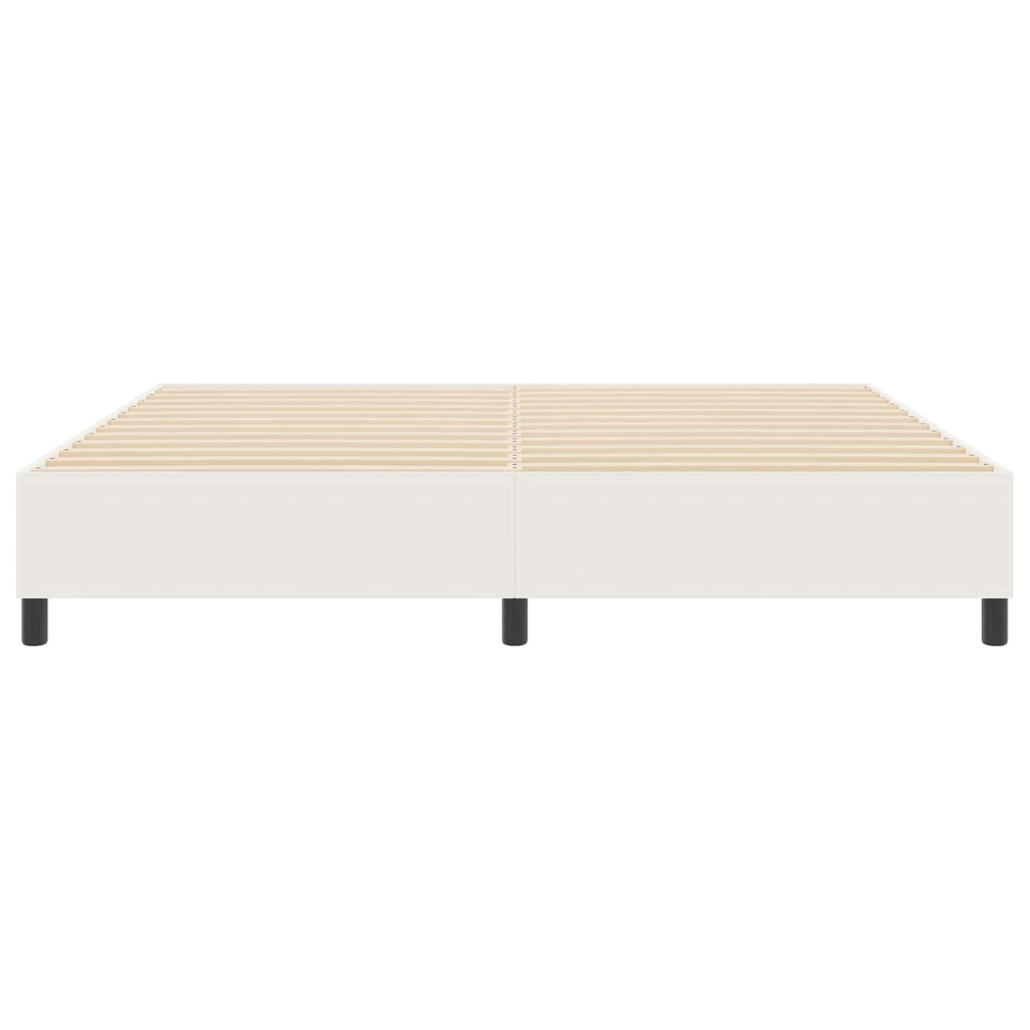 Struttura letto piattaforma Crema 200 x 200 cm Tessuto in Cords