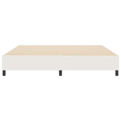 Struttura letto piattaforma Crema 200 x 200 cm Tessuto in Cords