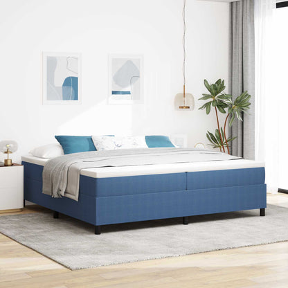 Struttura letto piattaforma Blu 200 x 200 cm Tessuto in Cords