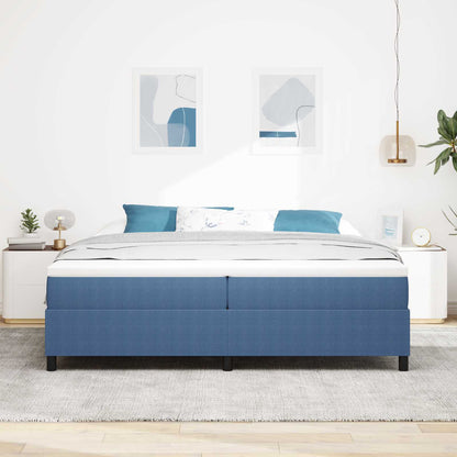 Struttura letto piattaforma Blu 200 x 200 cm Tessuto in Cords