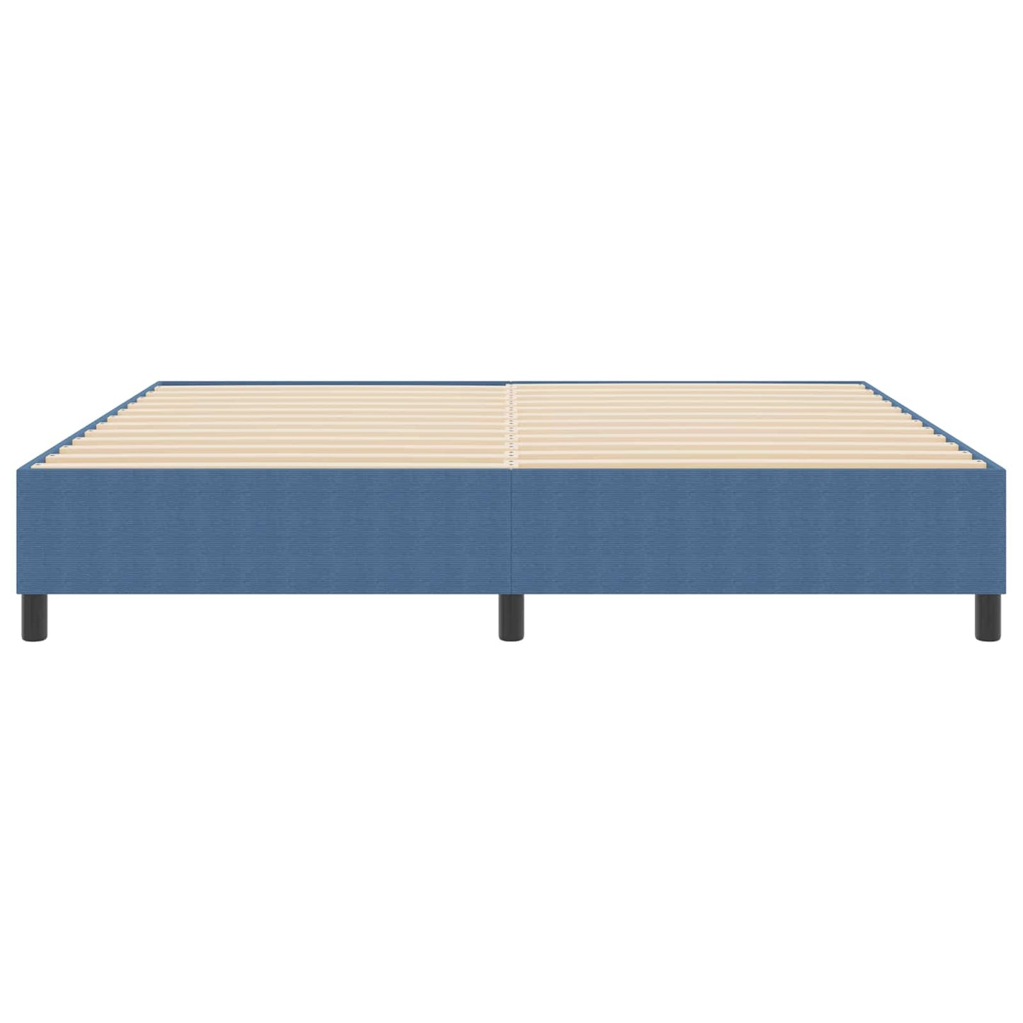 Struttura letto piattaforma Blu 200 x 200 cm Tessuto in Cords