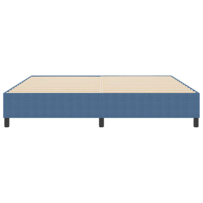 Struttura letto piattaforma Blu 200 x 200 cm Tessuto in Cords