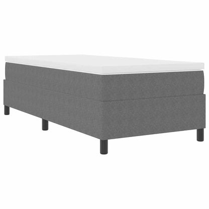 Letto a molle Grigio chiaro e bianco 90 x 200 cm