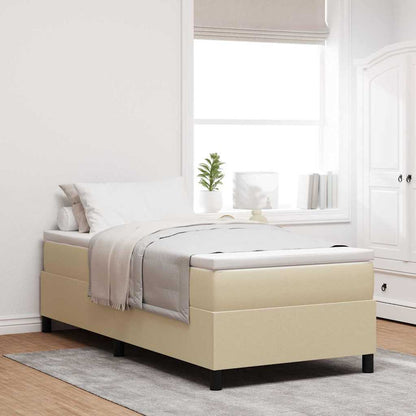 Letto a molle Grigio chiaro e bianco 90 x 200 cm
