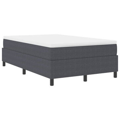 Letto a molle Grigio Scuro e Bianco 120 x 190 cm